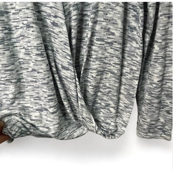 Loft Womens Draped Long Sleeve Top Size L Polyester Rayon Spandex Blend - Picture 9 of 10